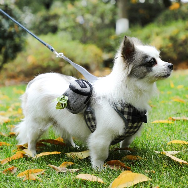 Pet Dog godispåse Portabel multifunktionsutmatare för hundbajspåse Rose red