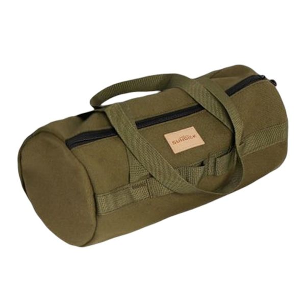 Utomhus Camping Vandring Förvaring Handväska Canvas Tält Stake Verktyg Tältpinne Organizer Bag Green