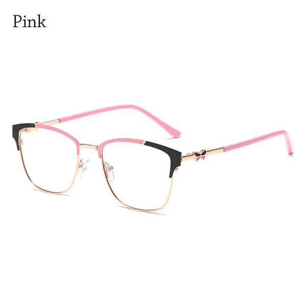 Blått ljus blockerande glasögon Optisk glasögon dator ögonskyddsglas Pink