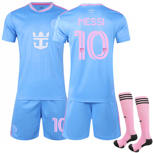 2025-2026 Inter Miami CF Barn Vuxen Tränings Fotbollströja NO.10 MESSI 18