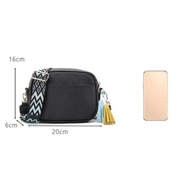 Kvinnor Small Square Bag Simple Trend Purse Crossbody-väskor khaki