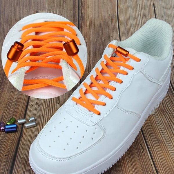 5 Par Elastiska Snabblåsande Lazy Laces Sneakers Skosnören 5Pairs random color