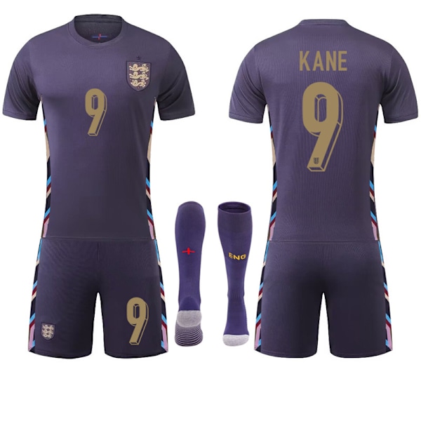 UEFA EM 2024 England Hemma/Borta Fotbollströja Nr.9 KANE Away S
