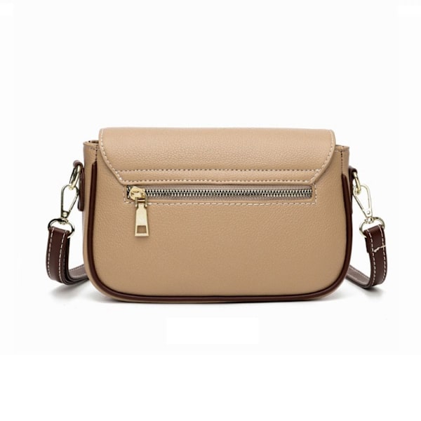Kvinnor Handväskor med stor kapacitet Läder Crossbody-väskor Axelväska khaki