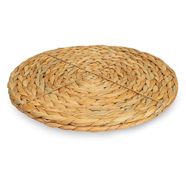 Natual Straw Weave Rotting Runda Bordstabletter Koppar Matta Matbord Heminredning 25CM