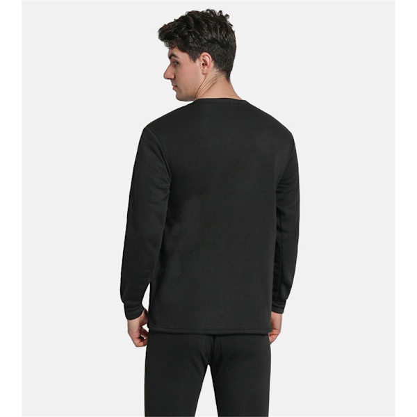 Thermal för män Vinter Mjuka Long Johns Set Herrtopp & underdel light grey XL