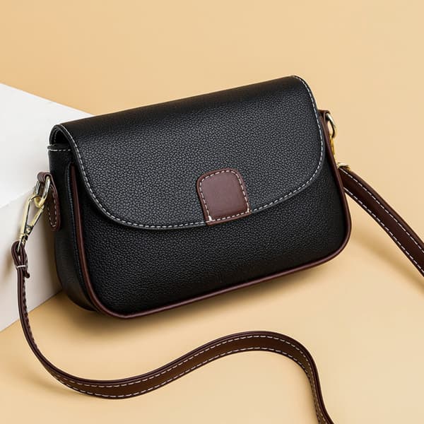 Dam Handväskor med Stor Kapacitet Läder Crossbody Väskor Axelväska blue