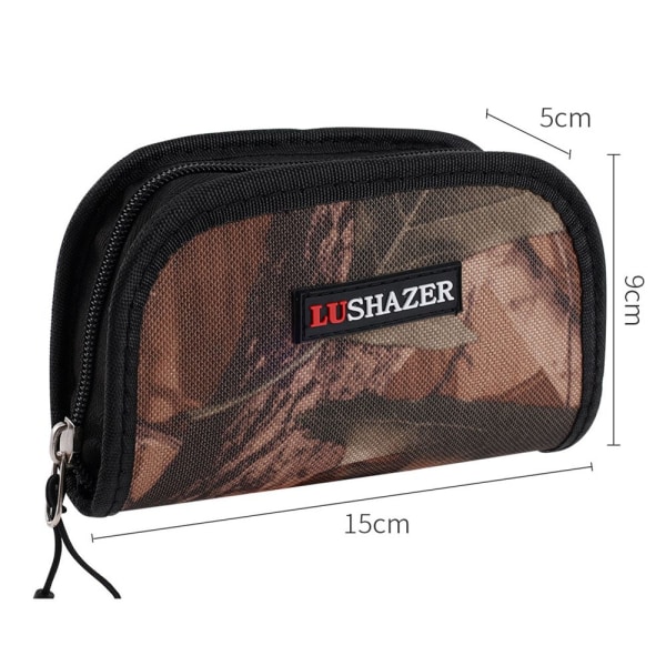 Bärbar fiskeväska Fiskedragsväska för skeddrag Stor kapacitet Canvas Dragkedja Case Fiskeredskap 3