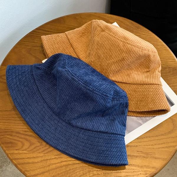Kvinnor Varm Fisherman Cap Casual Panama Hat Lady Outdoor Cap Blue
