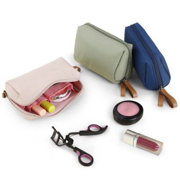 Stor kapacitet Dacron Makeup Bag Kosmetisk påse Khaki