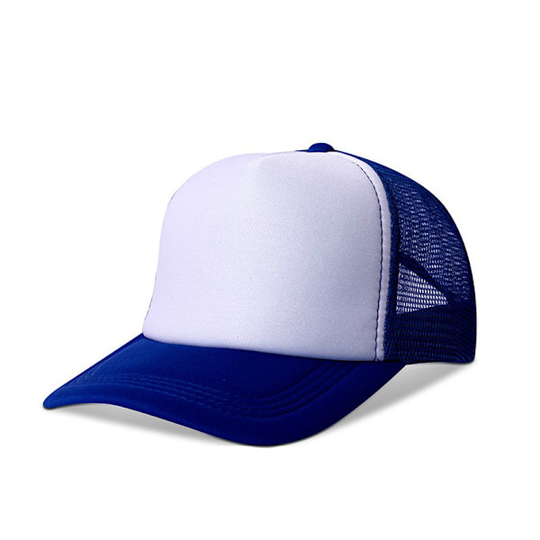 Justerbar unisex cap Cap Mesh Back Summer Hat dark blue&white