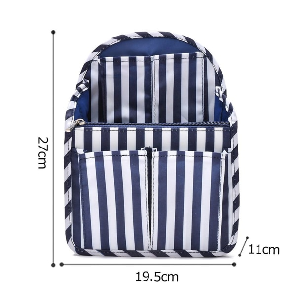 Ryggsäck Förvaring Insert Bag Inner Bag Fack Sortering Bag Liner Organizer Gray