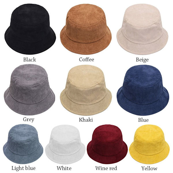 Kvinnor Varm Fisherman Cap Casual Panama Hat Lady Outdoor Cap White