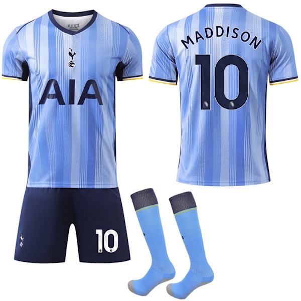 24-25 Tottenham Hotspur Nya Säsongen Borta Barn Fotbollströja Nr.10 MADDISON XS