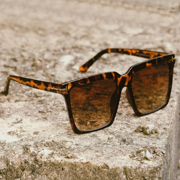 Överdimensionerade fyrkantiga solglasögon Big Frame Shades Driving UV400 Skyddsglasögon C8