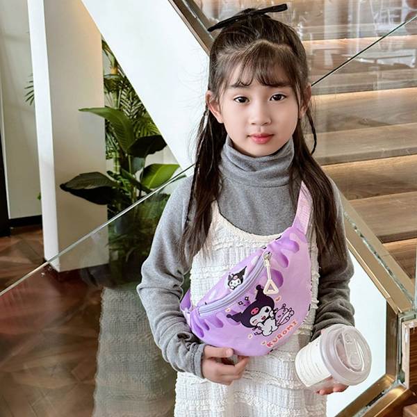Kawaii Kitty Crossbody väska Tecknad stil Baby Girl liten ryggsäck Katie Cat