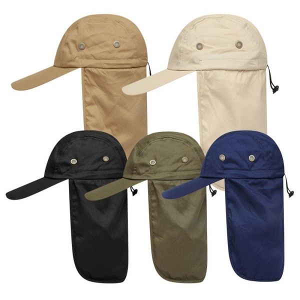 Utomhus solskyddshatt Fiske Klättring Baseball Cap Khaki