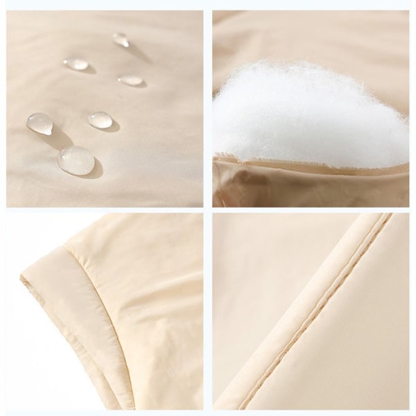 Headscarf Hooded Scarf Hooded Hat Warm Vattentät vindtät hals Beige