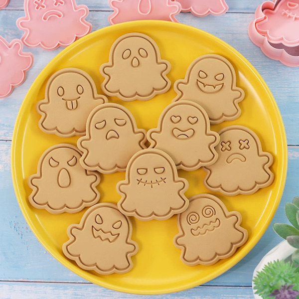 10 ST Tecknad Halloween form Cookie skärande form
