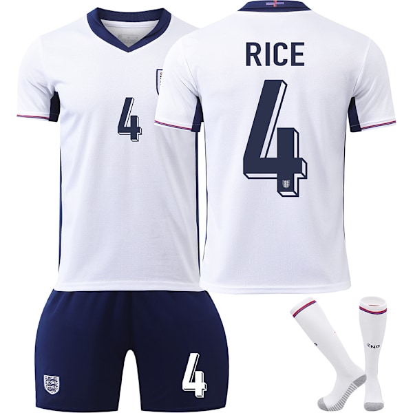 UEFA EM 2024 England Hemmafotbollströja Nr 4 RICE 22