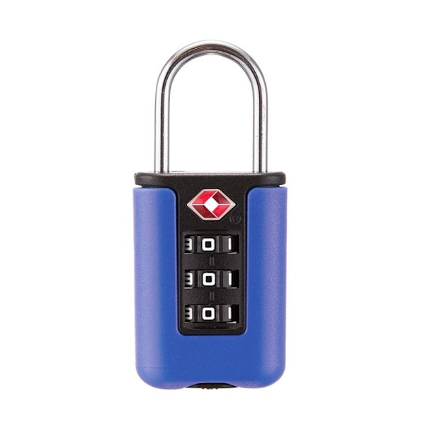 TSA-kod Bagagelås Reseväska Lösenord Bytbart lås blue