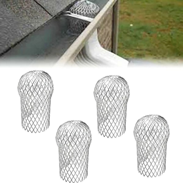 4PACK Rännskydd Cover Tak Rännskydd Filter Down Pipe Bladskydd Mesh