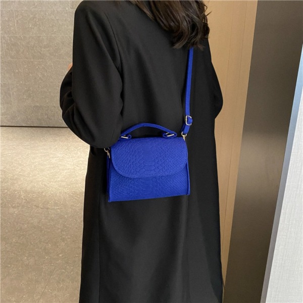 Dam Trend Handväskor Retro Designer lyxiga fyrkantiga Crossbody-väskor Blue