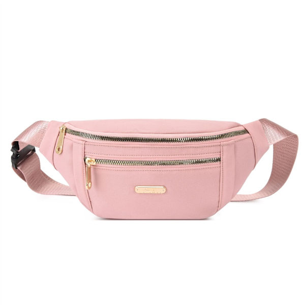 Damväska Oxford Crossbody-väska Midja Fanny Pack Wallet Reseaxelväska Pink