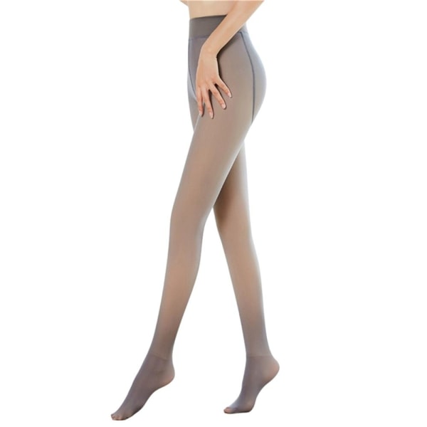 Kvinnor Vinter Thermal Strumpbyxor Sidenstrumpor High Elasticity Leggings Grey 200g (Thin Fleece)