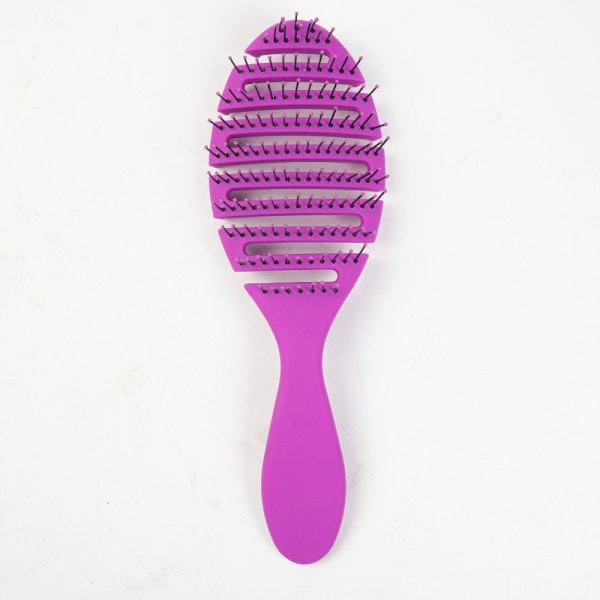 Detangling hårborste Våtkam Salong Tool Purple