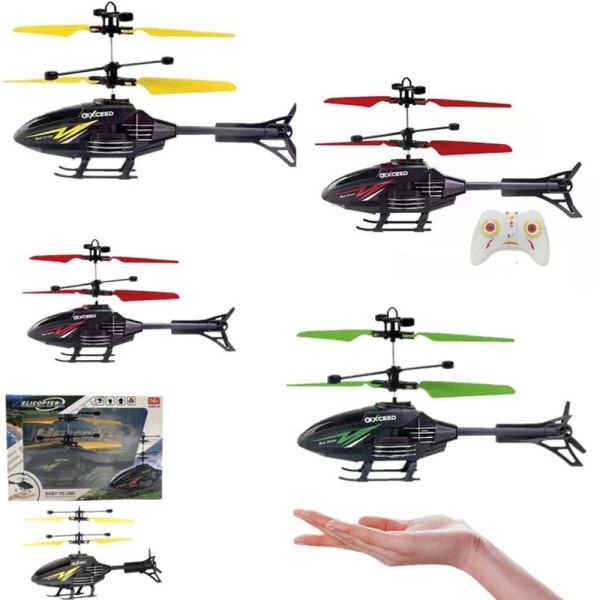 Mini Flygande Helikopter Leksak Fjärrkontroll Helikopter Plan Barn Julklappar white