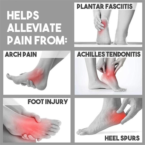 Kompressionsstrumpor Ankelärmar för Arch Support Achilles tendonitis och fotsmärta Rose Red L
