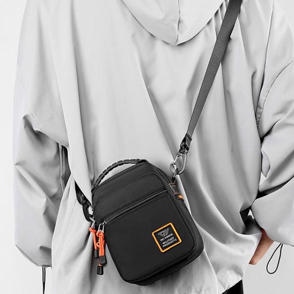 Herr Nylon Crossbody-väskor Vattentät axelväska black