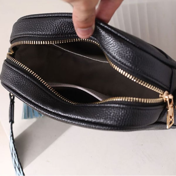 Kvinnor Small Square Bag Simple Trend Purse Crossbody-väskor khaki