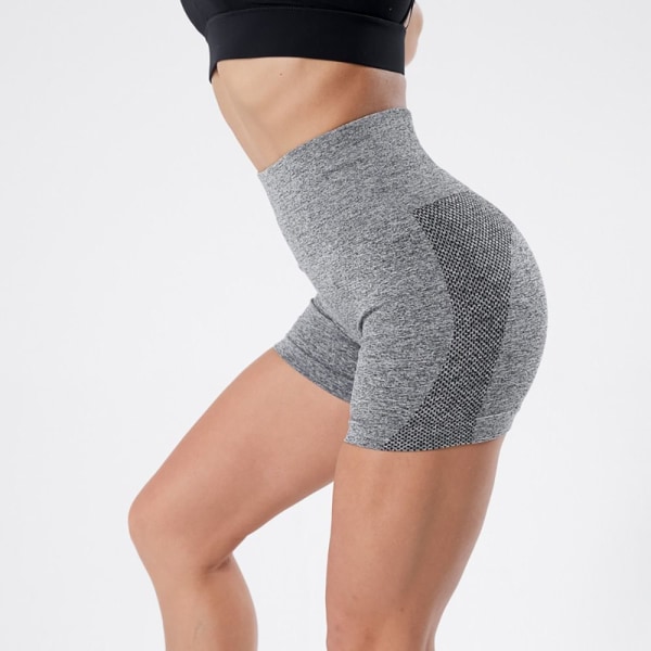 Ion Shaping Shorts Komfort Andningsbart tyg Turmalin Slimming Shorts Magkontroll Butt Lifting Shorts Shaper för kvinnor grey S