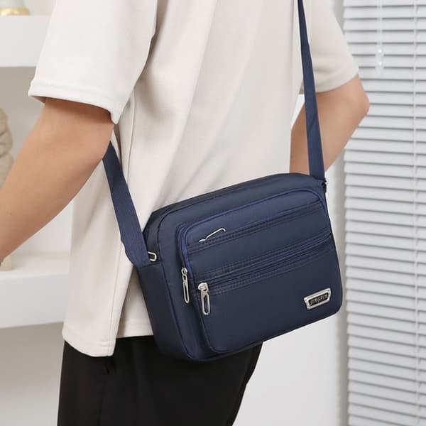 Herr Crossbody Väskor Nylon Axelväskor Pojke Messenger Väskor black
