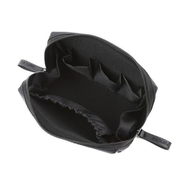 Rymlig Dacron Sminkväska och Necessär Black Red