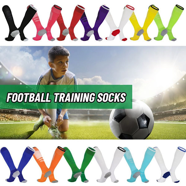 Fotbollsstrumpor för barn Sportknästrumpor white blue