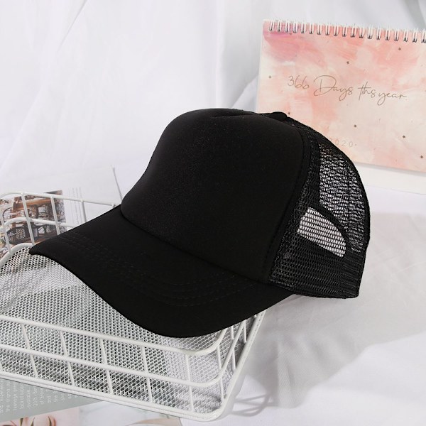 Justerbar unisex cap Cap Mesh Back Summer Hat red&white