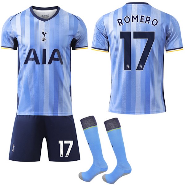 24-25 Tottenham Hotspur Nya Säsongen Borta Barn Fotbollströja Nr.17 ROMERO 26