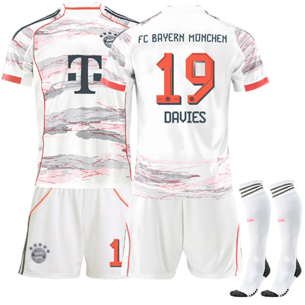 2025-2026 Bayern München Memorial Edition Børne- og Voksenfodboldtrøje med Sokker No.19 DAVIES 26