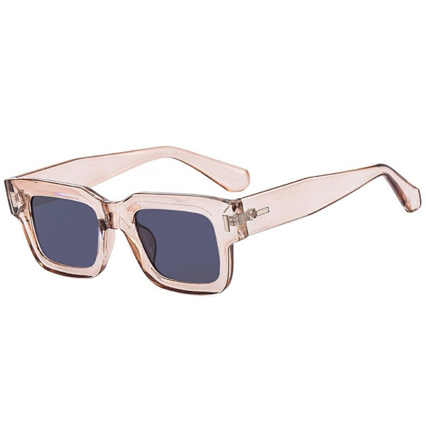 Vintage fyrkantiga solglasögon Retro Punk Ocean Lens Solglasögon UV400 skydd C7