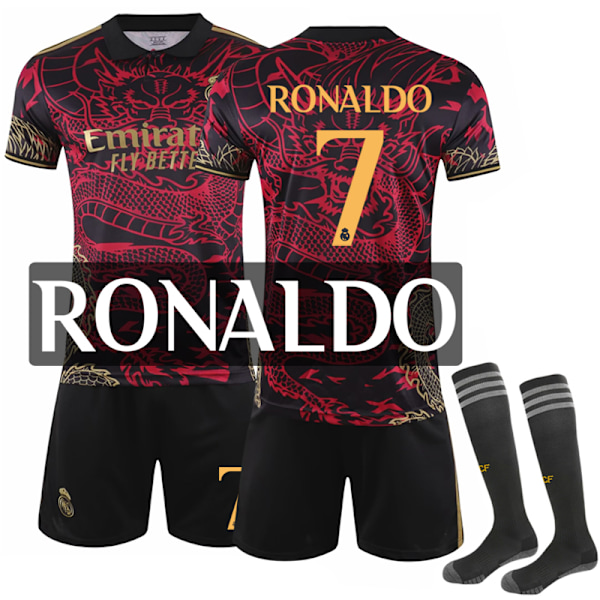 Real Madrid Dragon Special Edition Barnfotbollströja 2024-2025 Nr.7 RONALDO 16