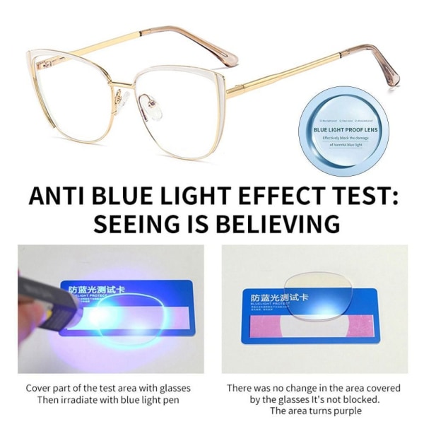 Anti-Blue Light Glasögon Datorglasögon Kvinnor Män Black