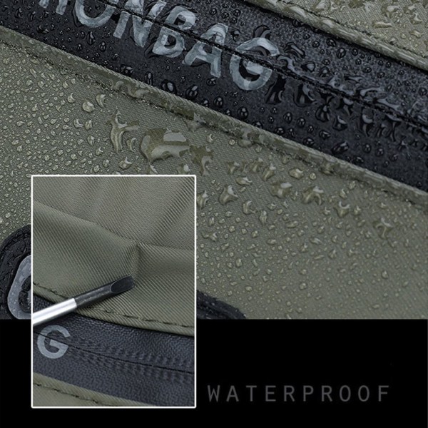 Midjeväska för män Bröstpaket Mobilväska Utomhussport Cross-body-väska army green