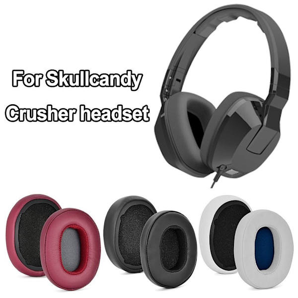 1 par utbytes öronkuddar för Skullcandy Crusher trådlös Black