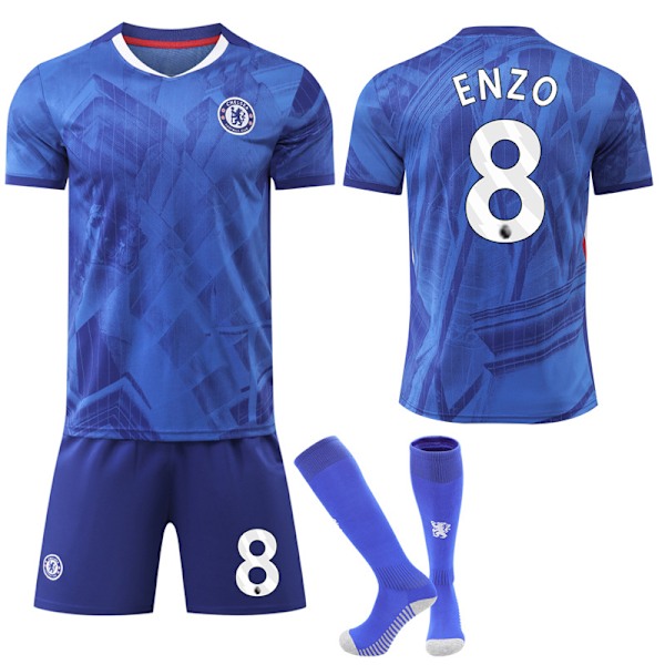 2025-2026 Chelsea Hemma Fotbollströja Kit Barn Vuxen Fotbollsutrustning No.8 ENZO XXL