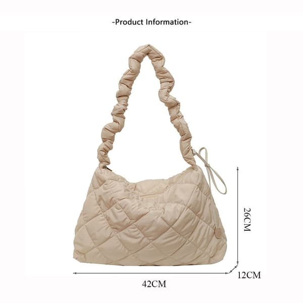 Dam Tygväska Stor Kapacitet Axelremsväskor black