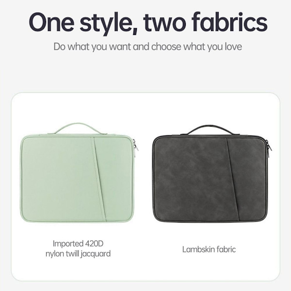 Tablettfodral Case Skyddsväska USB kabelförvaring för iPad Light Grey For 9.7-11 inch