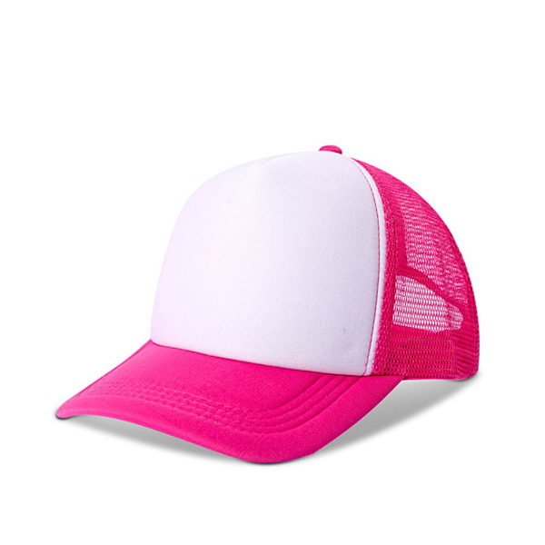 Justerbar unisex cap Cap Mesh Back Summer Hat rose red